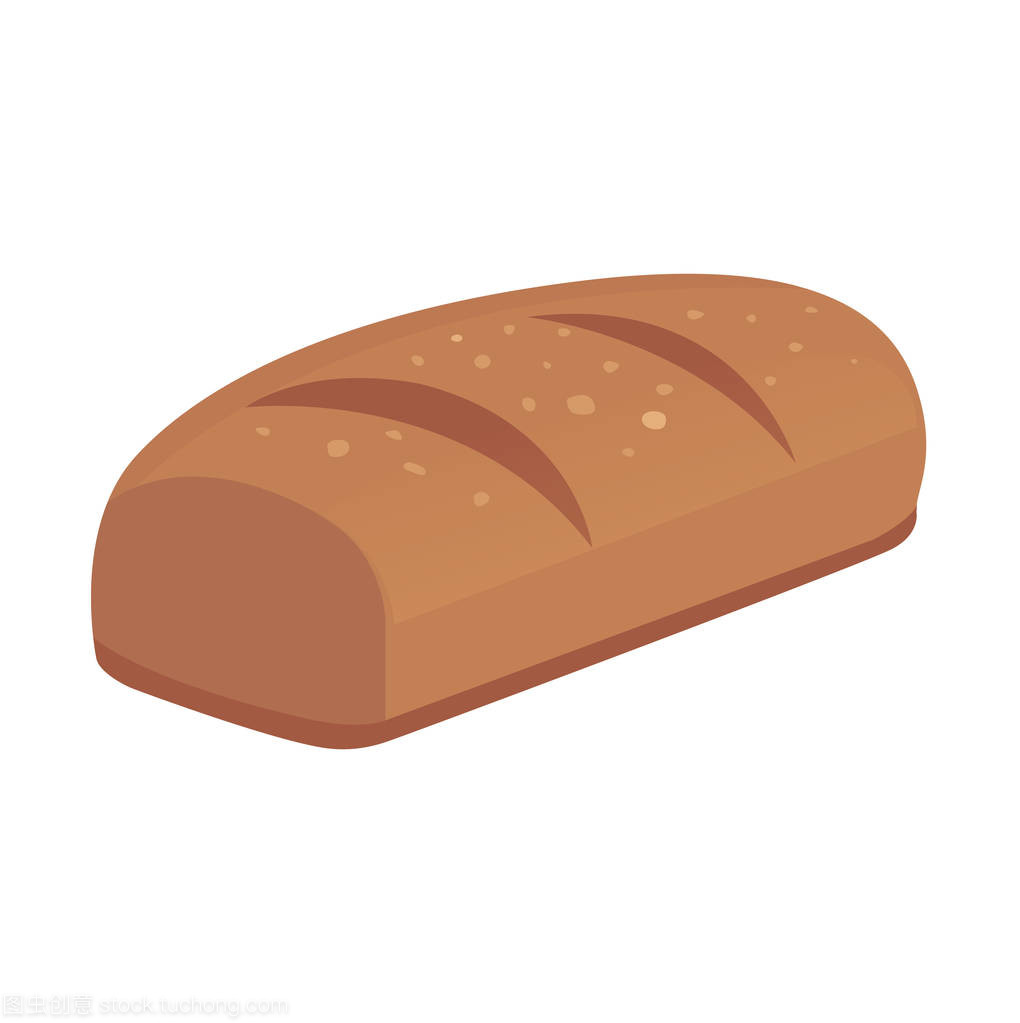 面包和面包产品矢量图孤立